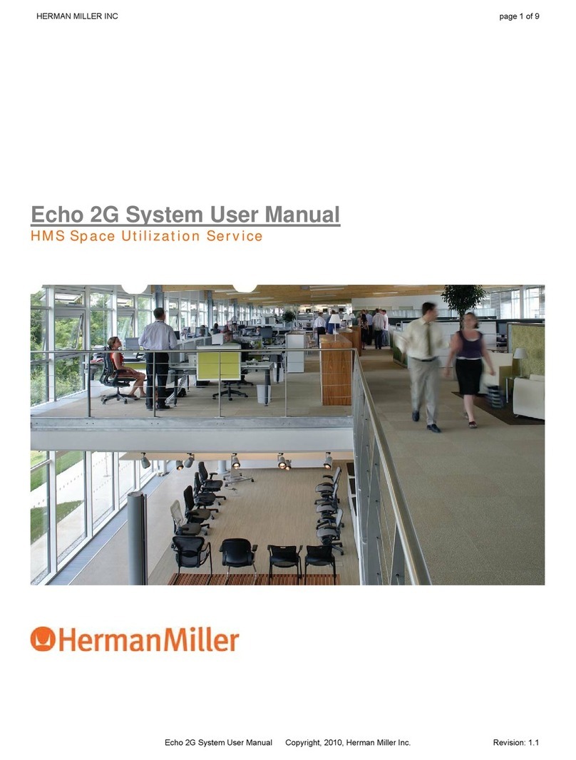 Herman Miller Echo 2G System User manual
