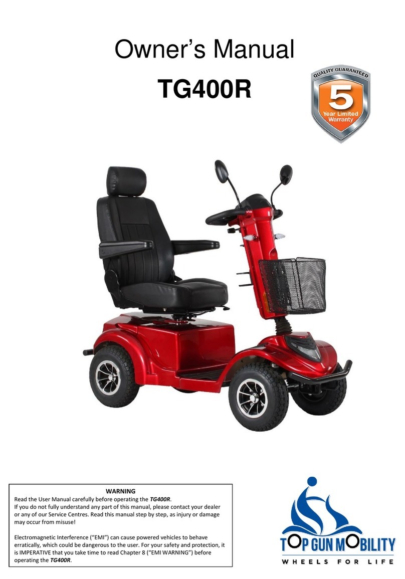 Top Gun Mobility TG400R owner's manual