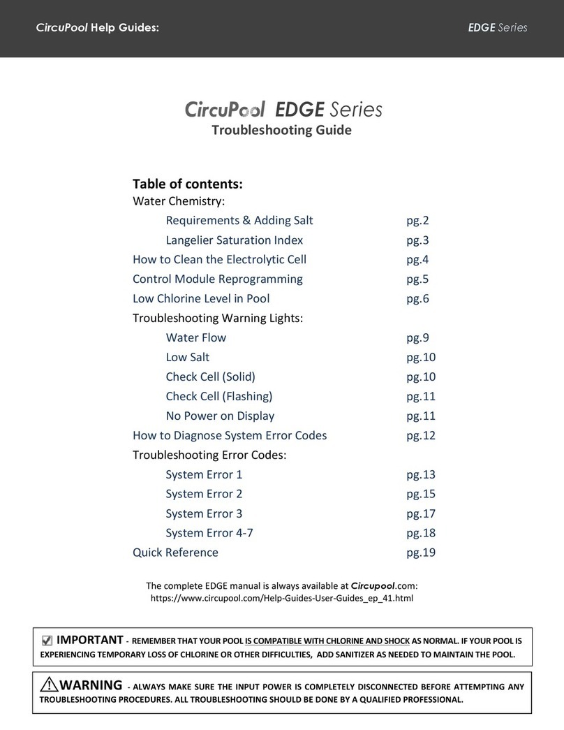 CircuPool EDGE Series User manual