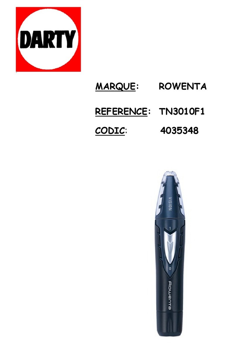 Rowenta TN3010F1 User manual