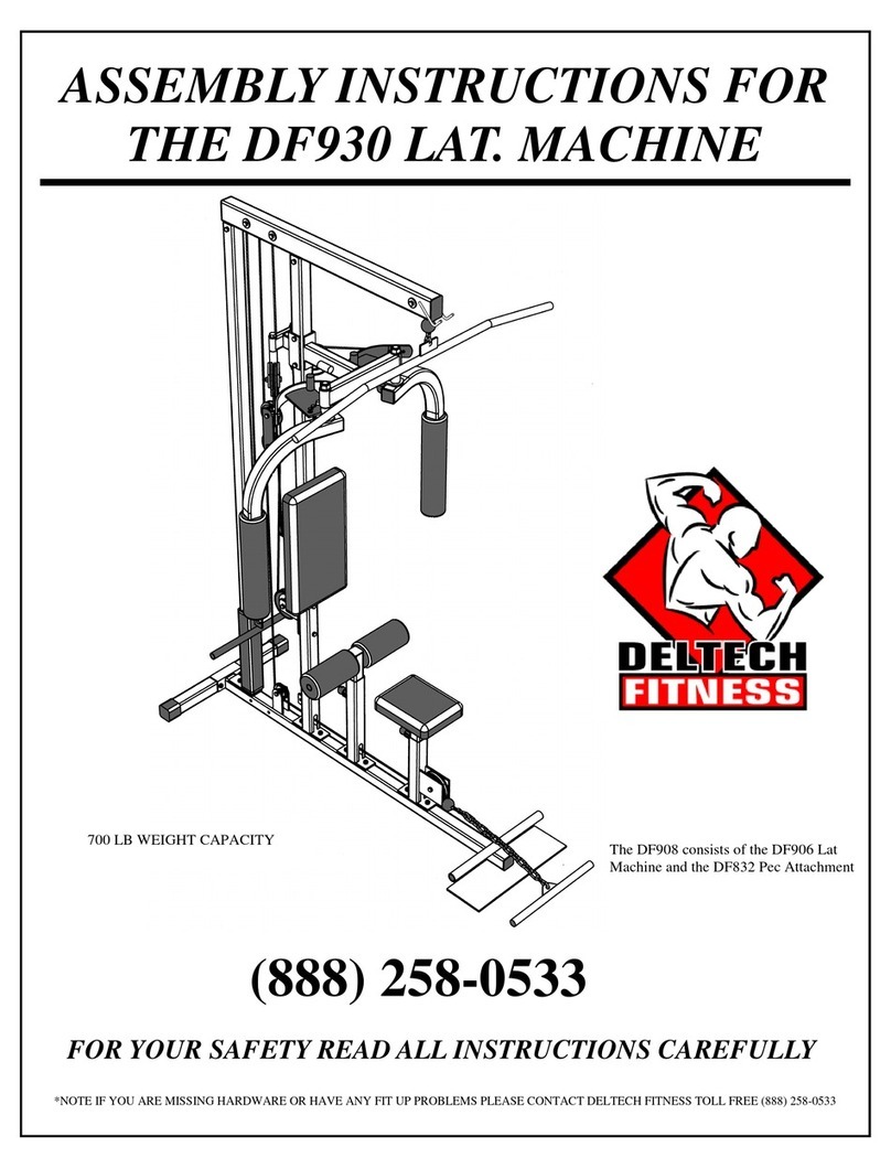 Deltech Fitness DF930 Assembly instructions