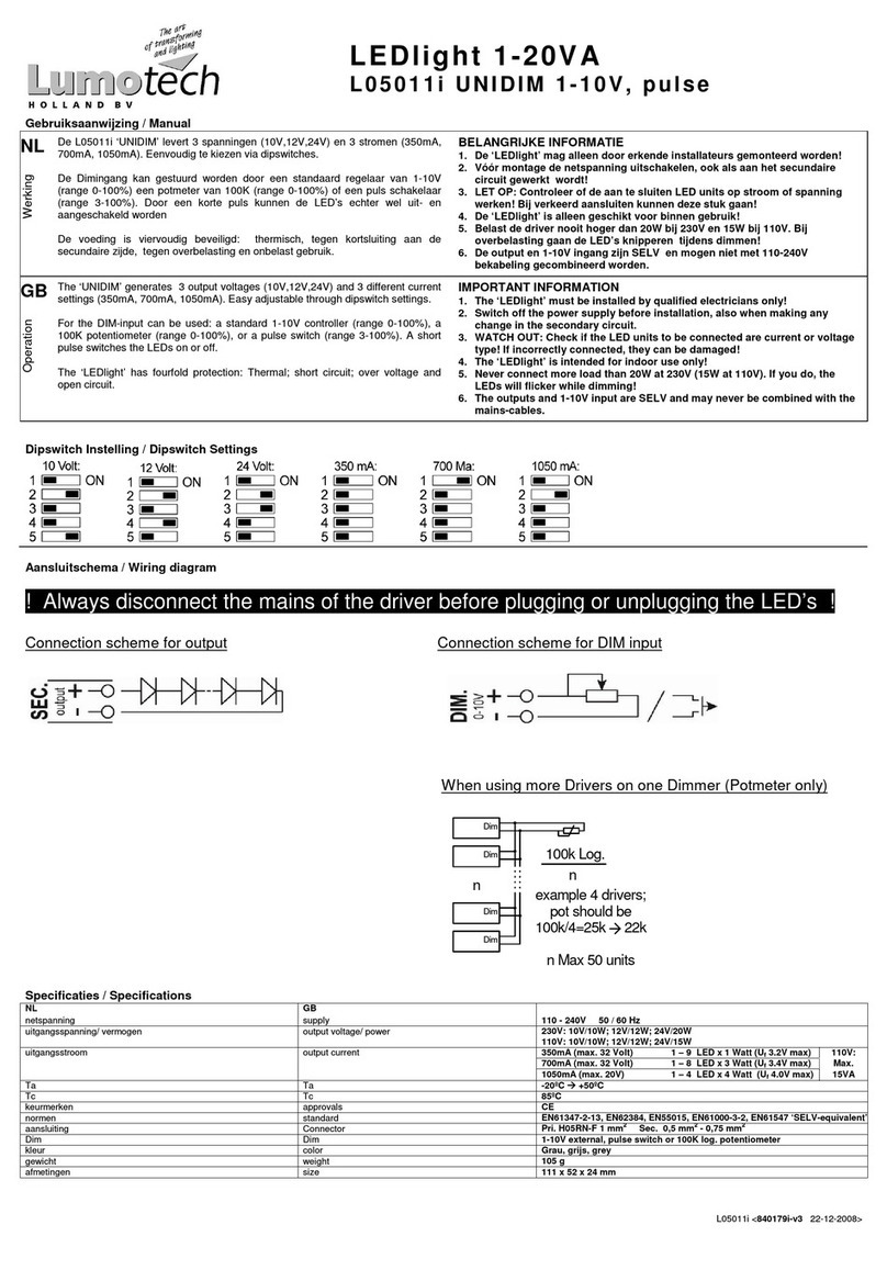 Lumotech L05011i User manual