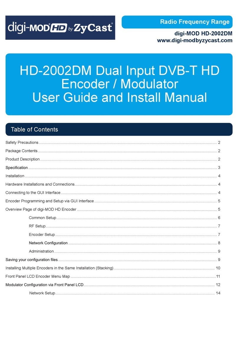 ZyCast digi-MOD HD-2002DM Manual