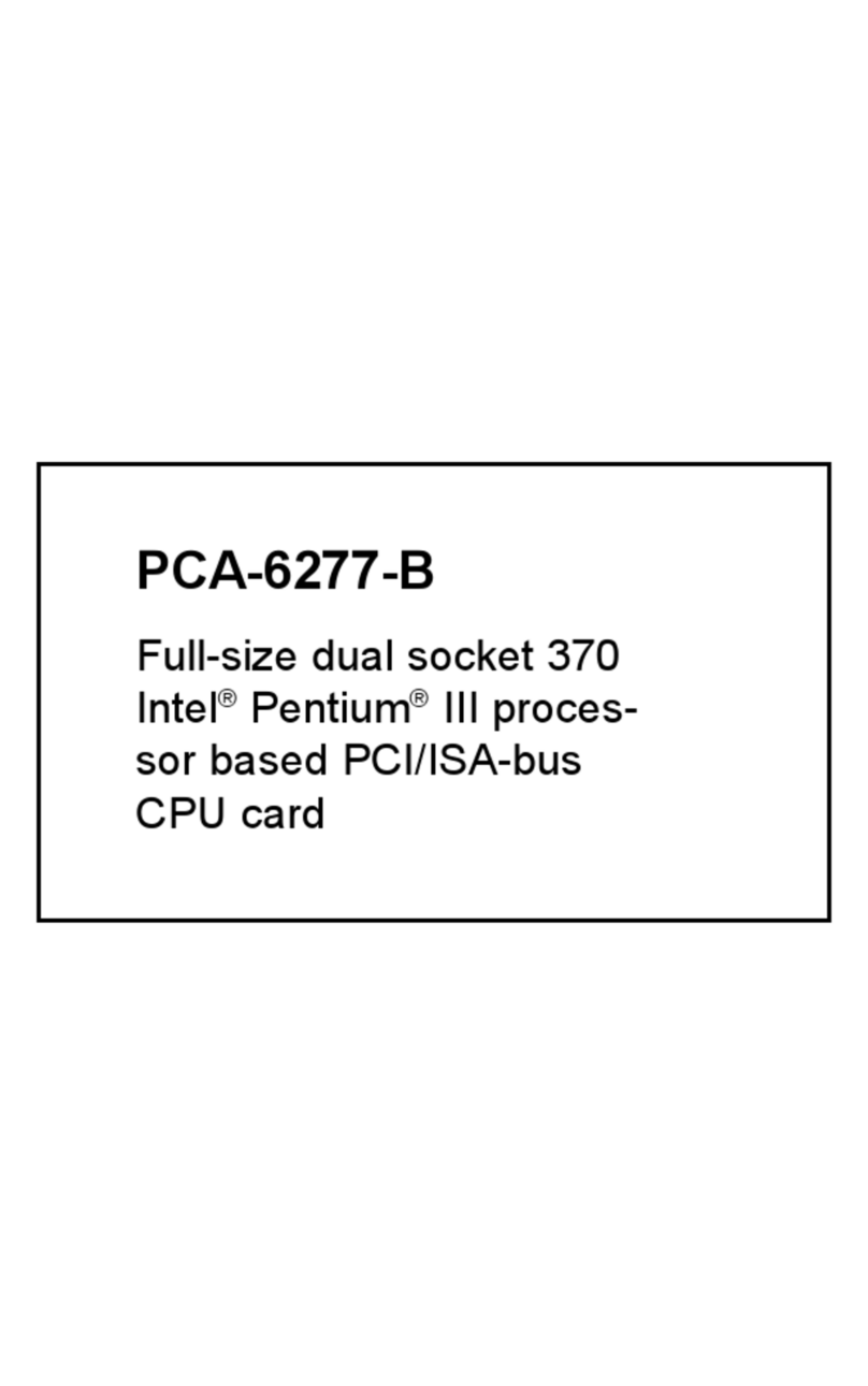 Advantech PCA-6277-B User manual