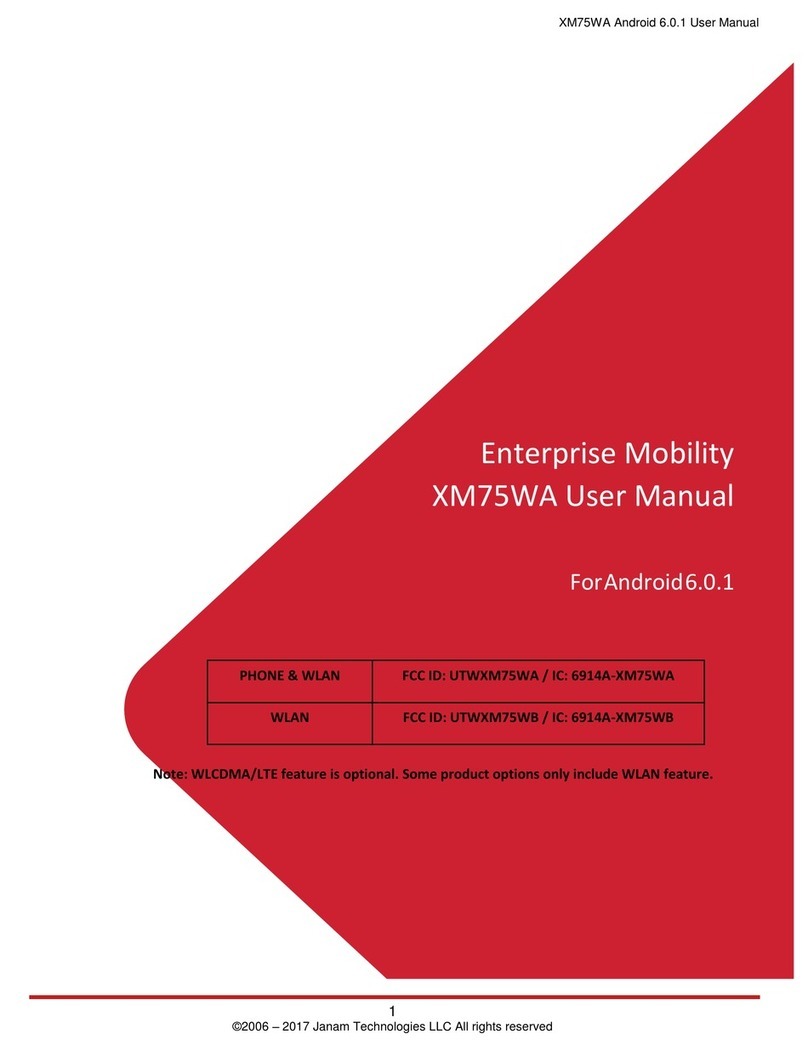 Janam XM75WA User manual