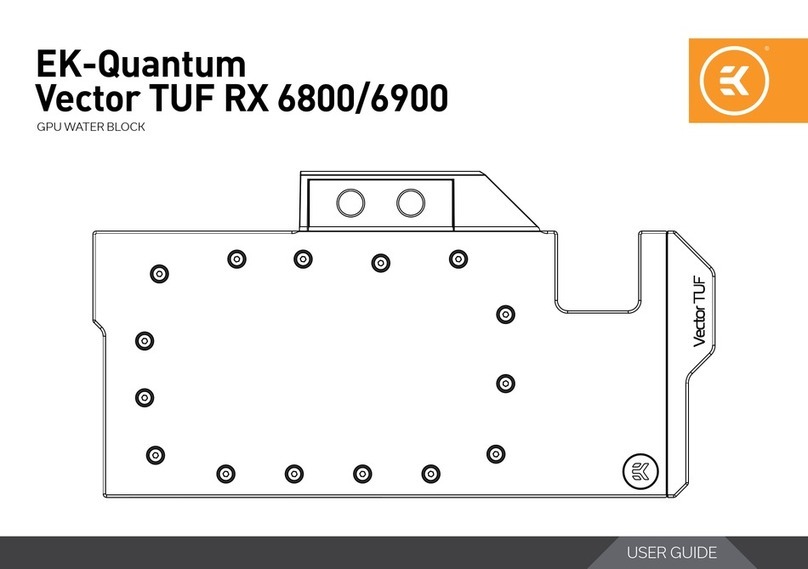 ekwb EK-Quantum Vector TUF RX 6800 User manual