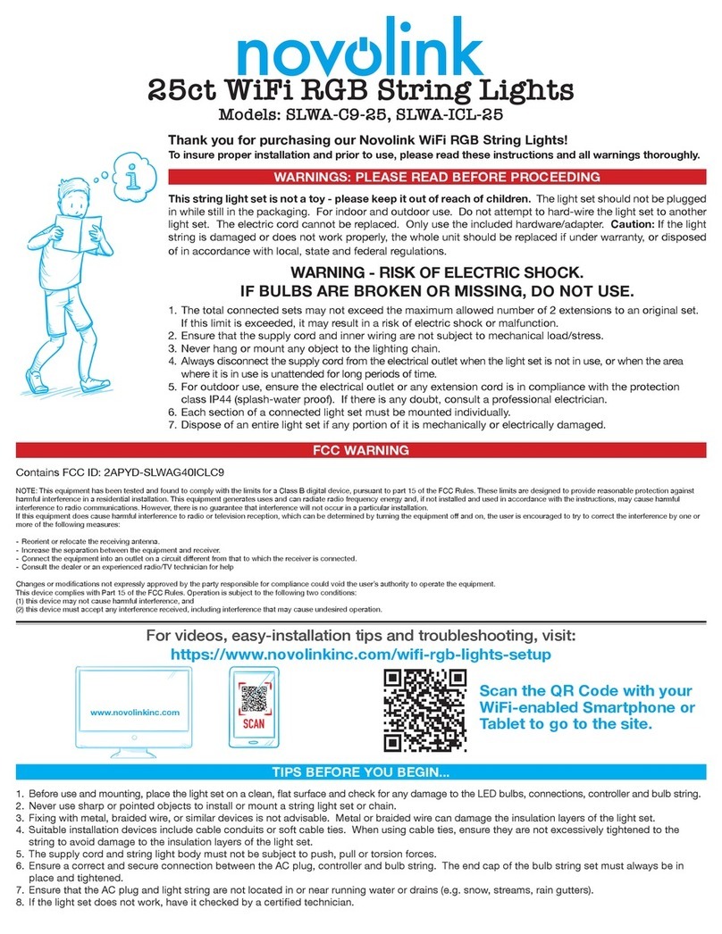 Novolink SLWA-C9-25 quick start guide