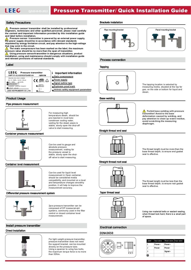 LEEC SMP131-SLH205G2F24MD-5A Quick installation guide