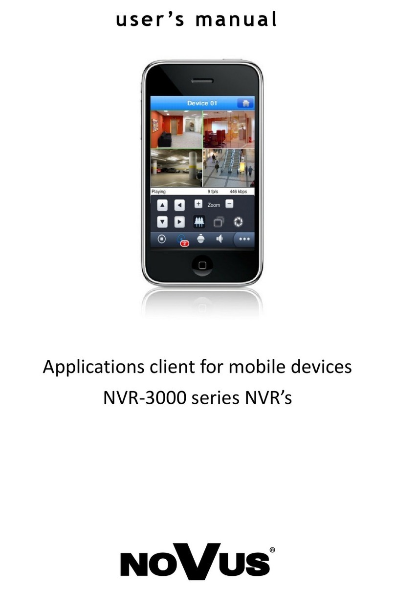 Novus NVR-3000 Series User manual