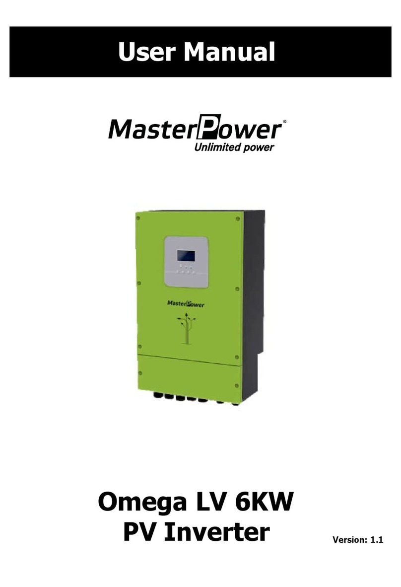 Master Battery MasterPower Omega LV 6KW user manual