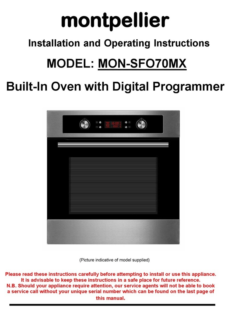 montpellier MON-SFO70MX Installation and operating instructions