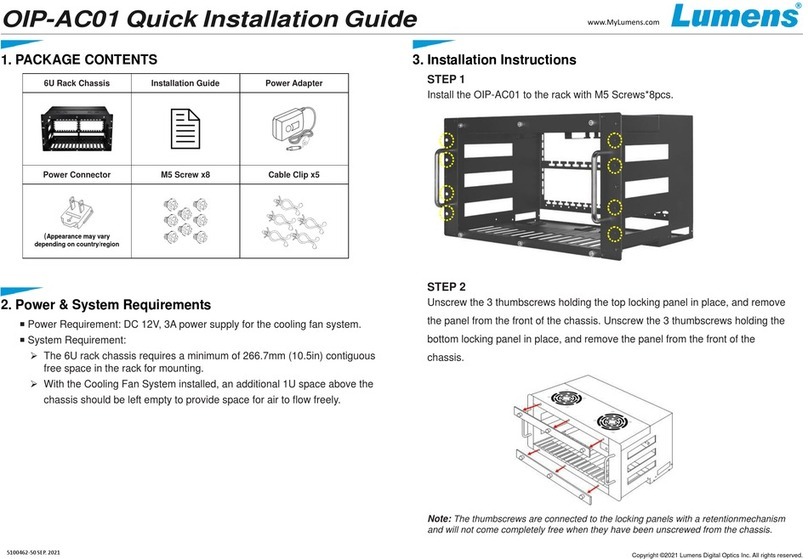 Lumens OIP-AC01 User manual