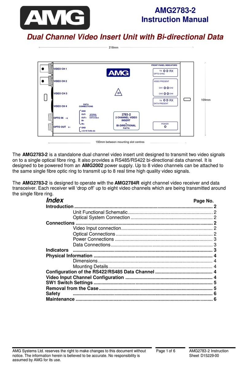 AMG Systems AMG2783-2 User manual