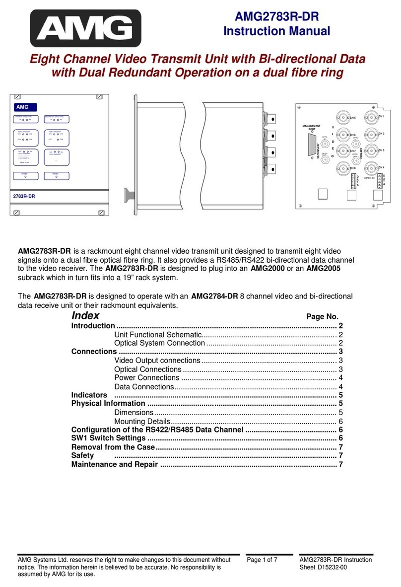 AMG Systems AMG2783R-DR instruction manual