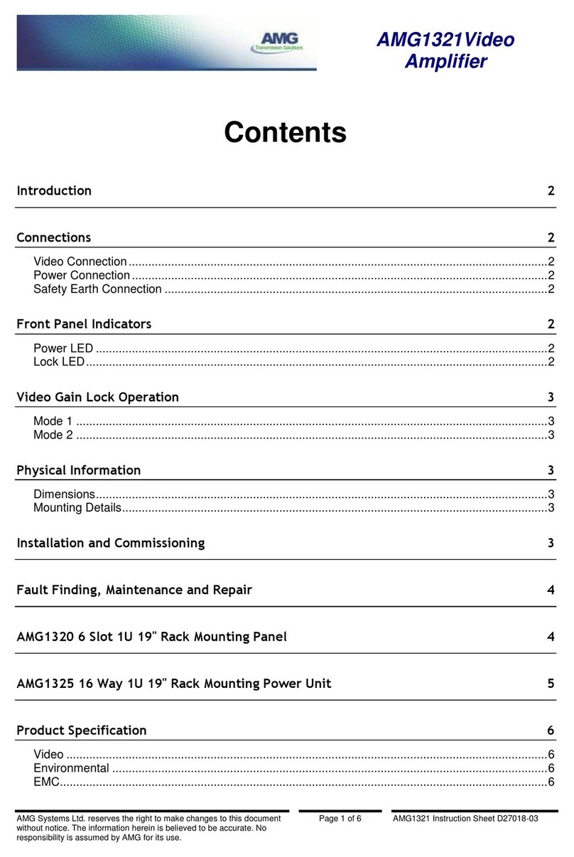 AMG Systems AMG1321 manual