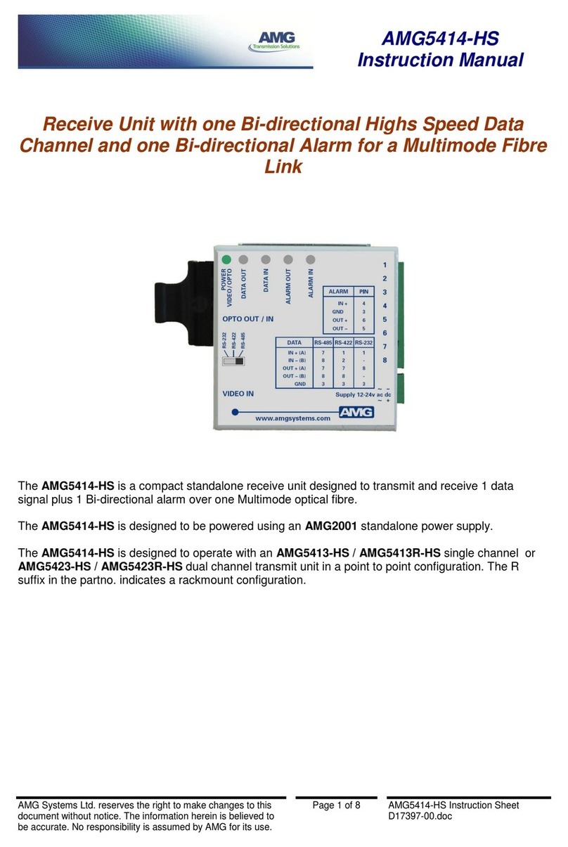 AMG Systems AMG5414-HS User manual