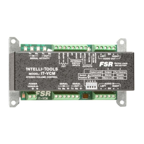 FSR INTELLI-TOOLS IT- VCM operating guide