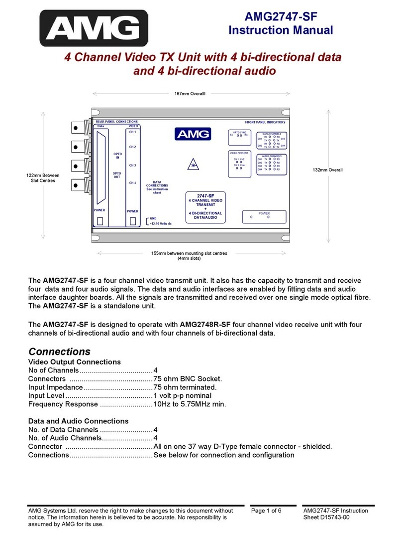 AMG Systems AMG2747-SF instruction manual
