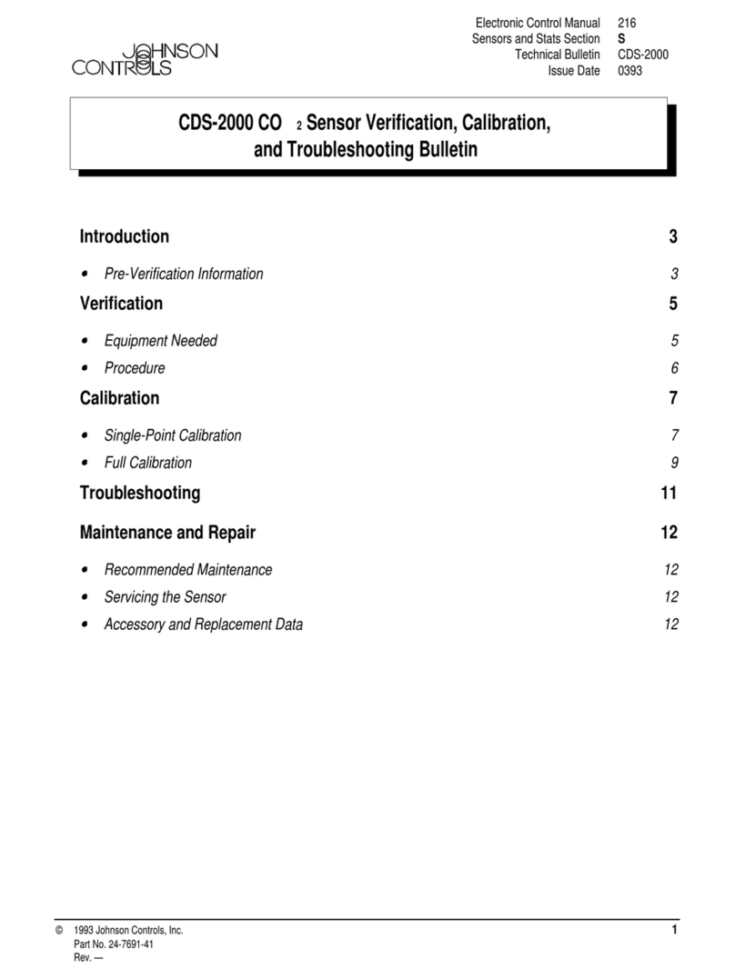 Johnson Controls CDS-2000 User manual