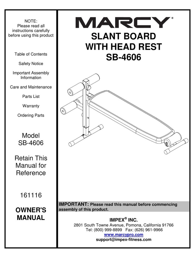 Marcy SB-4606 User manual