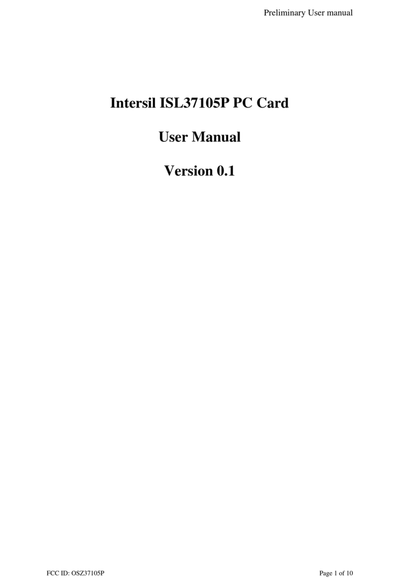 Intersil ISL37105P User manual