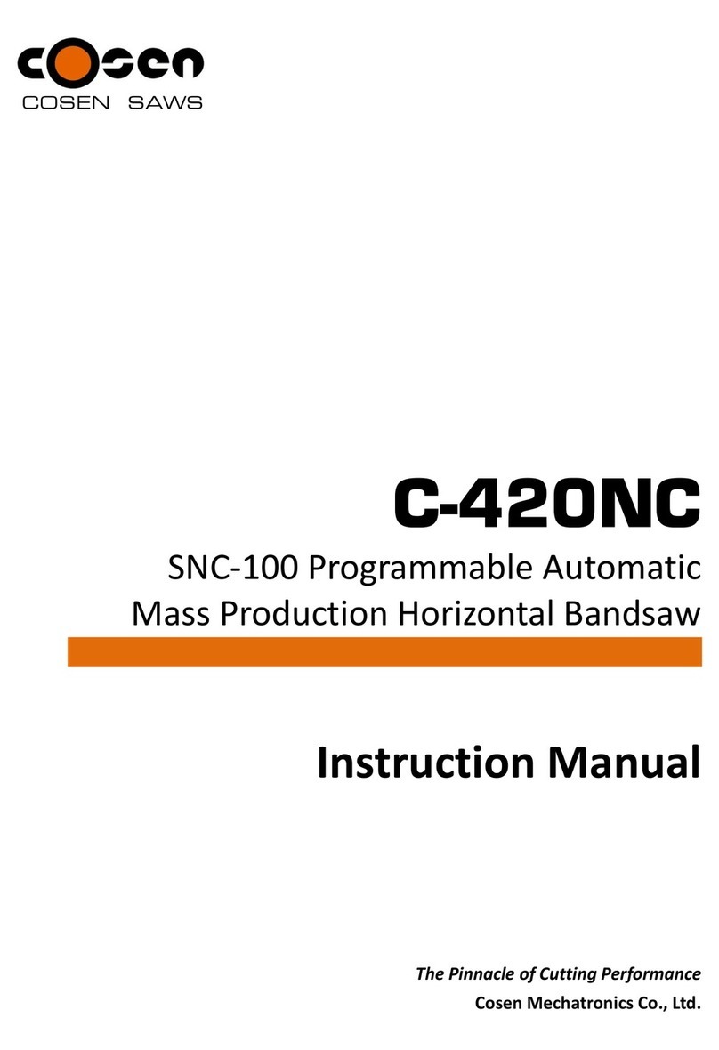 Cosen C-420NC instruction manual