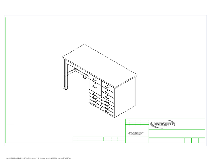 DIVERSIFIED WOODCRAFTS PLB-201 Assembly instructions