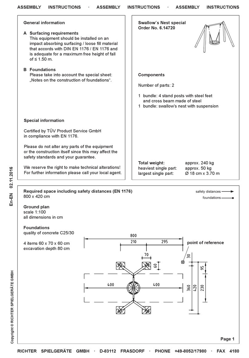 Richter Spielgeräte 6.14720 Assembly instructions