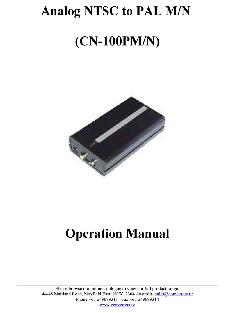 Converters.TV CN-100PM/N Operation manual