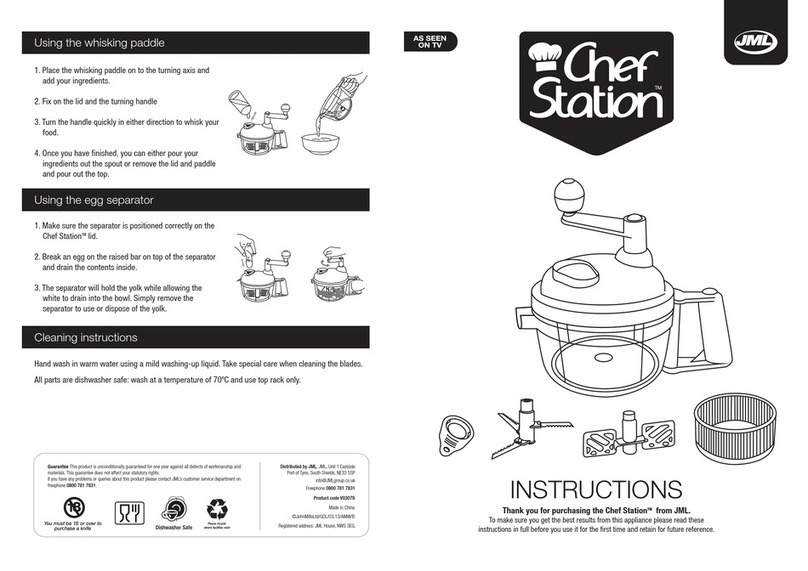 JML Chef Station User manual