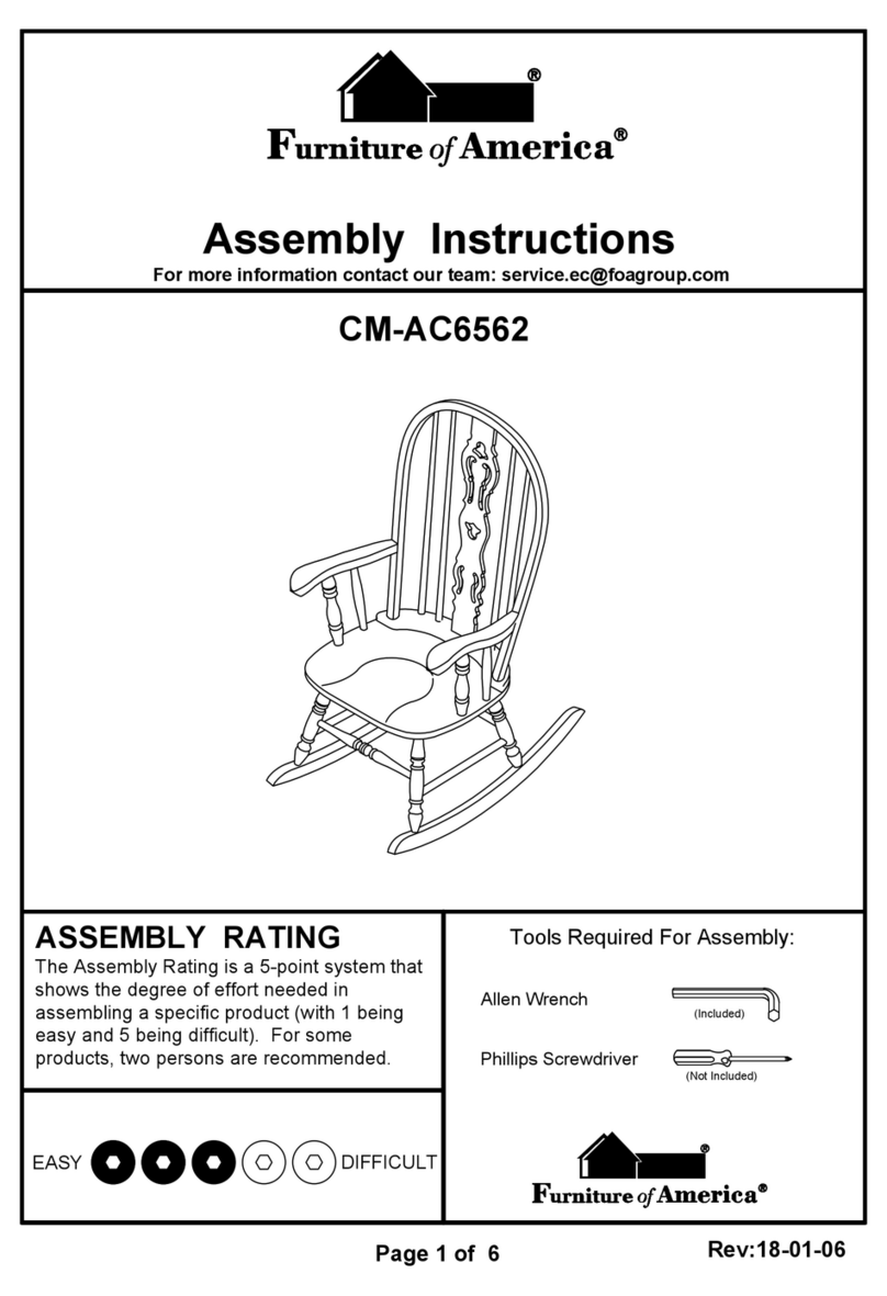 Furniture of America CM-AC6562 Assembly instructions Furniture of America CM-AC6562 Assembly instructions