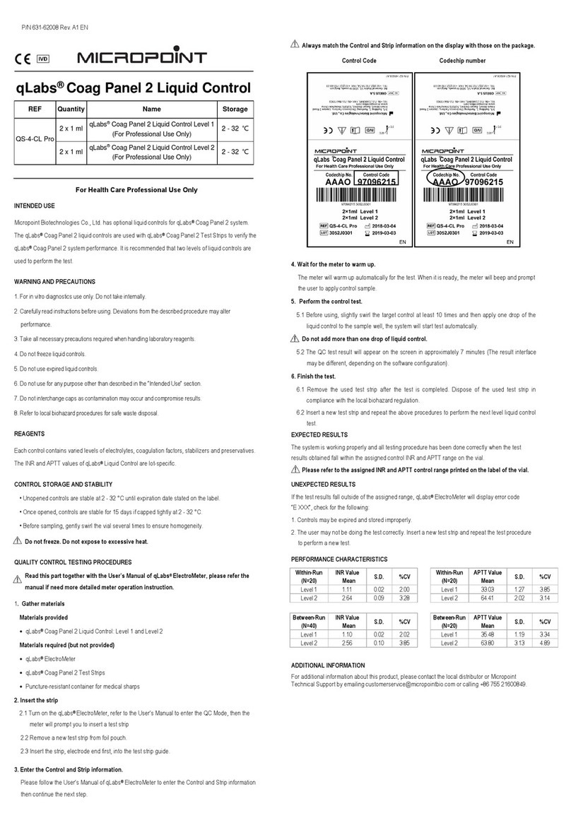 MICROPOINT qLabs QS-4-CL Pro User manual