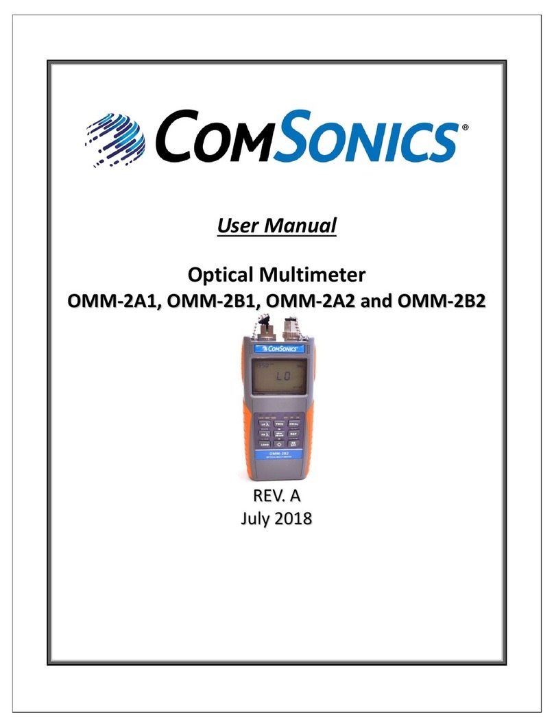 ComSonics OMM Series user manual