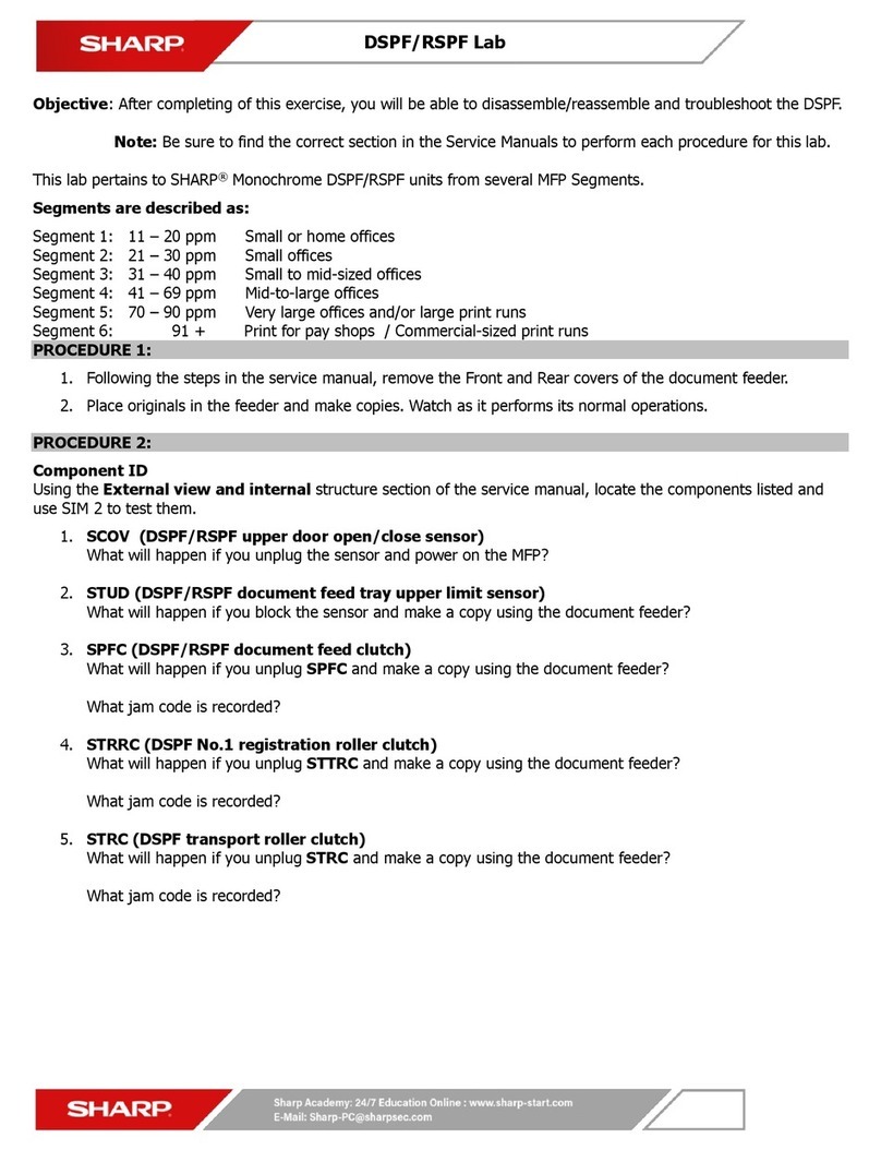 Sharp DSPF User manual