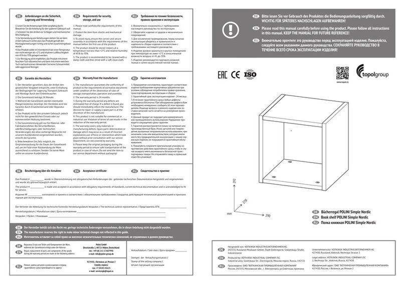 topolgroup POLINI Simple Nordic User manual