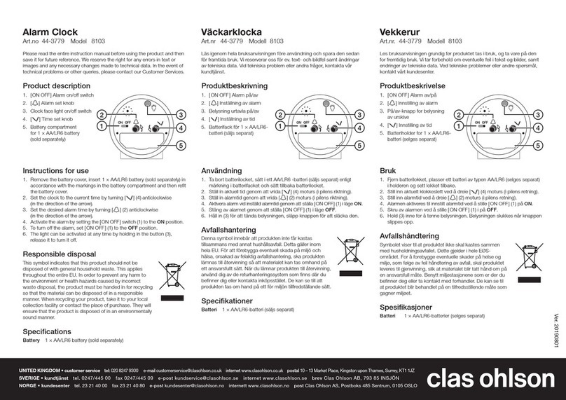 Clas Ohlson 8103 manual