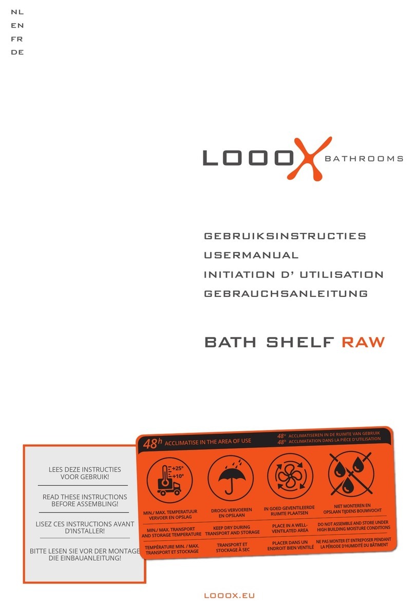 LOOOX BATH SHELF RAW User manual