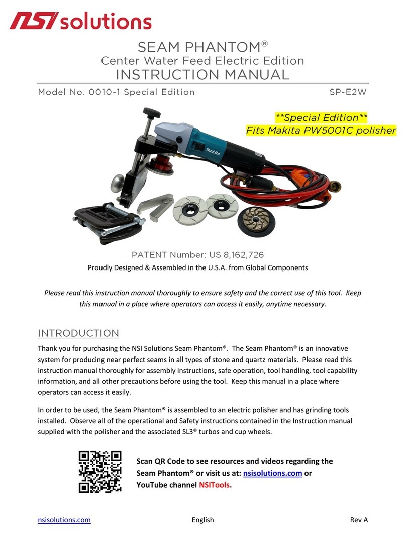 NSI Solutions SEAM PHANTOM SP-E2W instruction manual