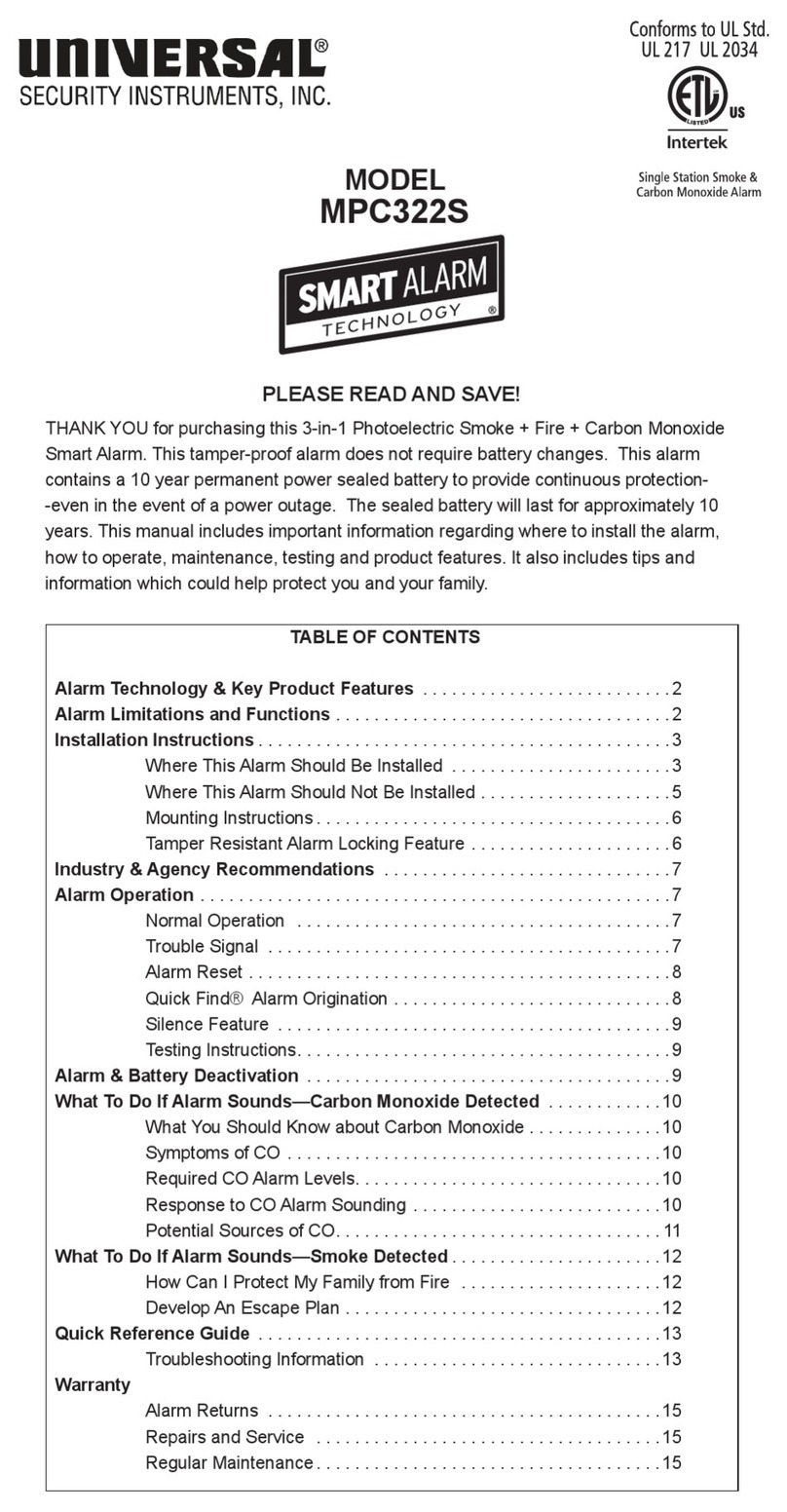 Universal Security Instruments MPC322S User manual Universal Security Instruments MPC322S User manual