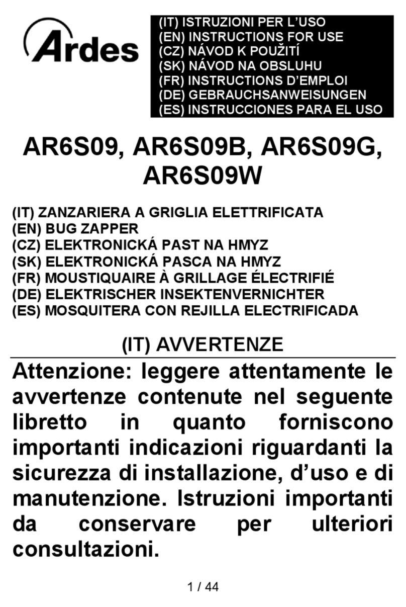 ARDES AR6S09 Instructions for use