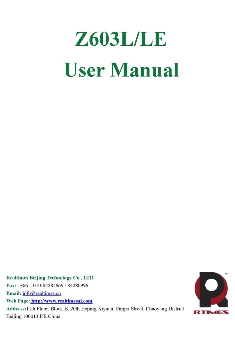 RTimes Z603L/LE user manual