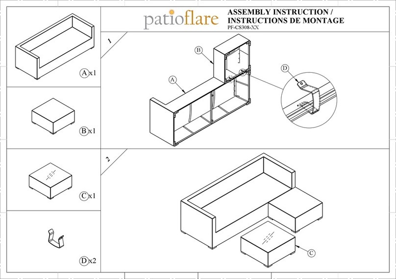 Patioflare EVAN PF-CS308 Series User manual Patioflare EVAN PF-CS308 Series User manual