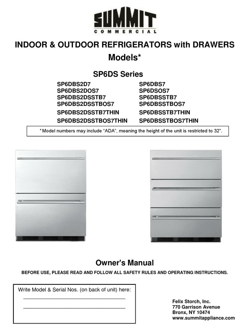 Summit SP6DBS2D7 owner's manual