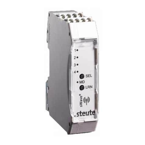 steute RF Rx SW868-4S Mounting and wiring instructions