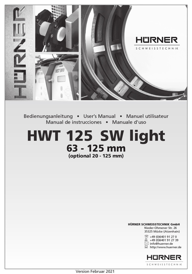 HURNER HWT 125 SW light user manual