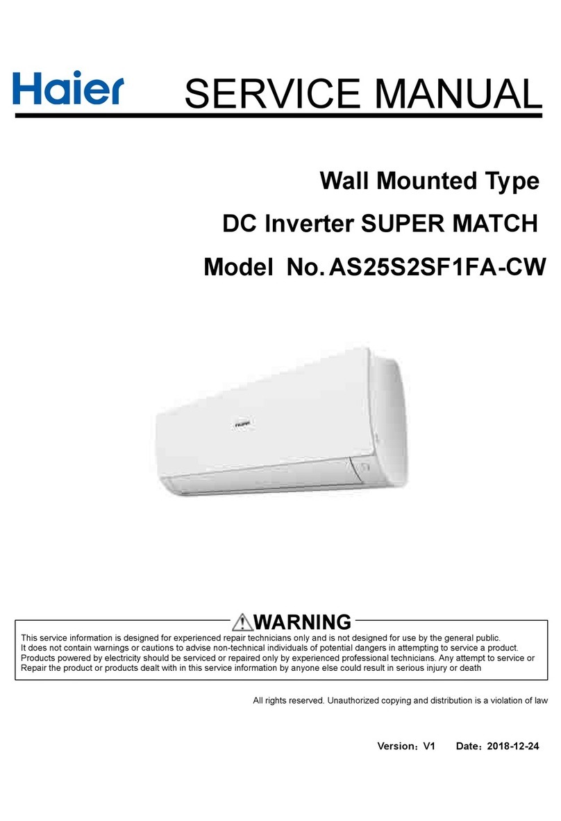Haier AS25S2SF1FA-CW User manual
