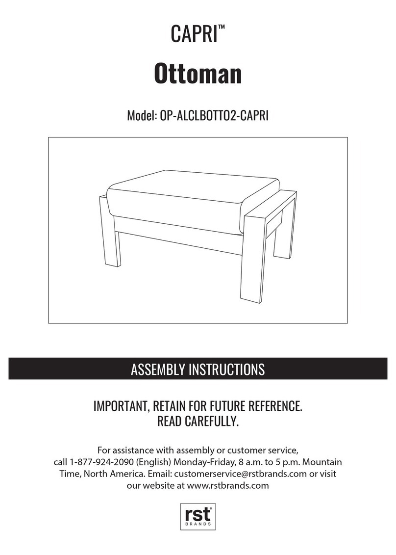 rst brands CAPRI OP-ALCLBOTTO2-CI Assembly instructions