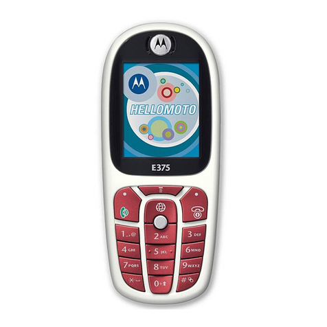 Motorola E375 GSM User manual