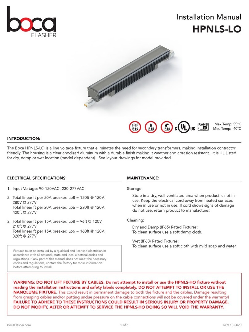 Boca Flasher HPNLS-LO User manual