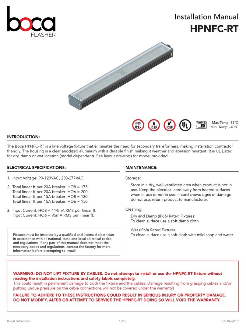 Boca Flasher HPNFC-RT installation manual